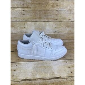 Nike Air Jordan‎ 1 Low Triple White Men's Basketball Shoes Sneakers Size 11